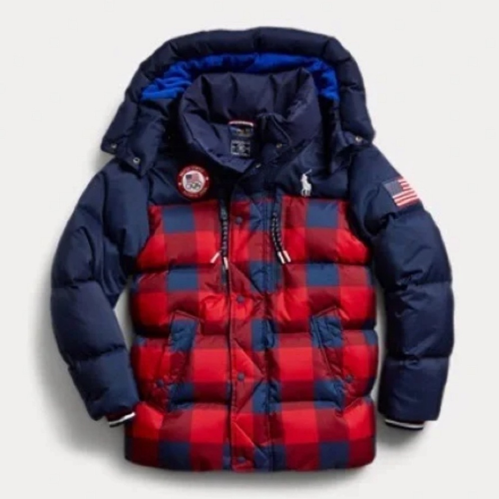 2022 USA Team Olympic Hooded
Puffer Jacket